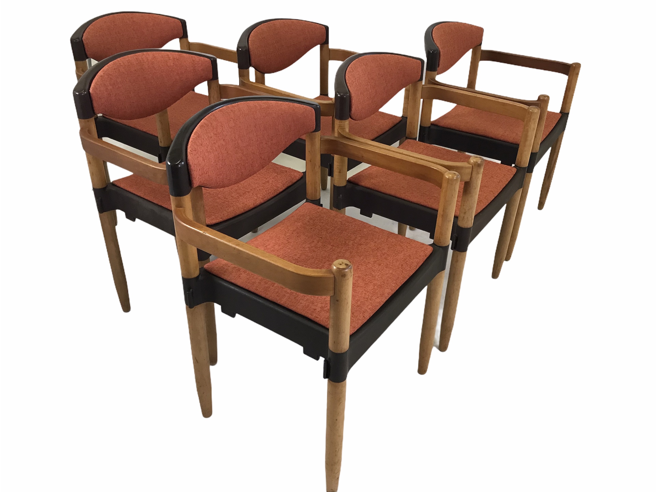 SOLD....6 Strax Dining Chairs by Casala / Germany 1970s by Harmut  Lohmeyer